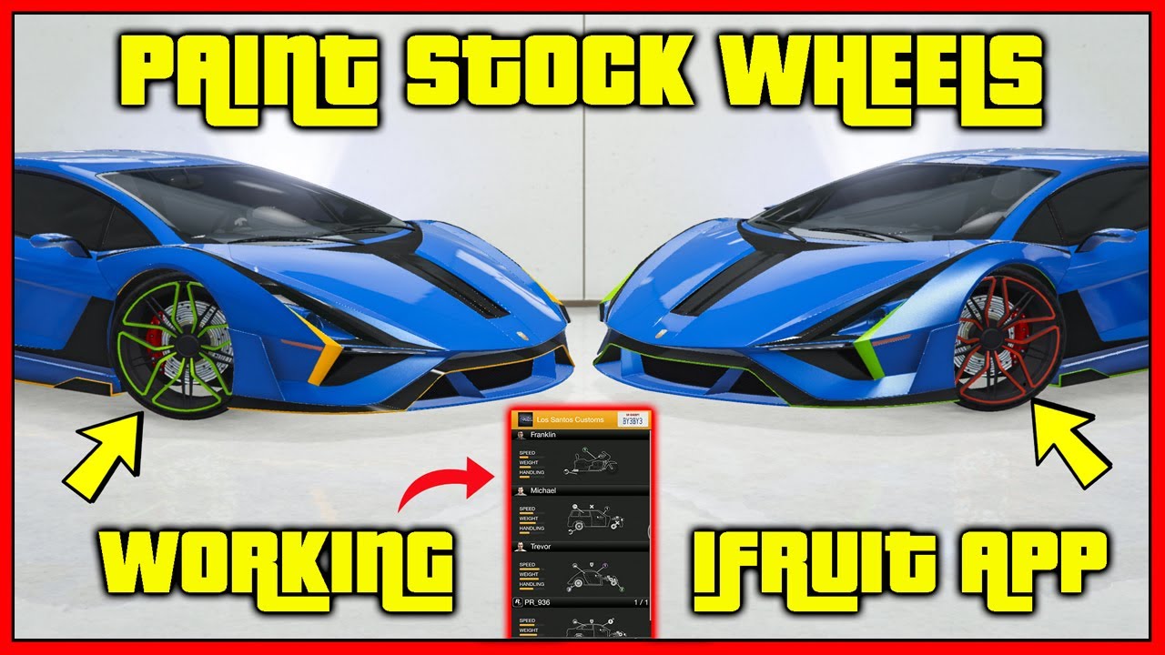 How to Paint Stock Rims FIXED iFruit App Crash !! 2022 Change Stock
