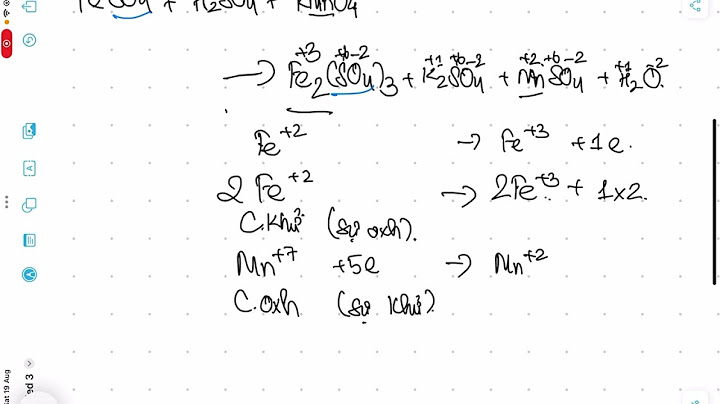 Cân bằng hóa học bằng phương pháp thăng bằng electron