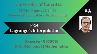 Practical-1 (CCF) | Lagrange's Interpolation