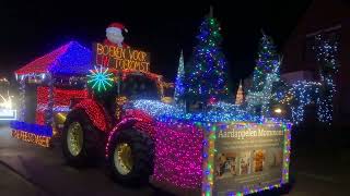 Raw iPhone Footage: Christmas Tractor Parade in Zemst's Quiet Streets