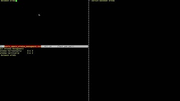 Basic Emacs Window Managment
