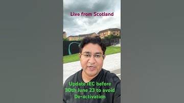 Live from Scotland @IEC updation #shorts