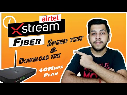 Airtel Xstream Fiber | 40Mbps Plan @₹499/- | Speed & Download Test | Techno Blogger