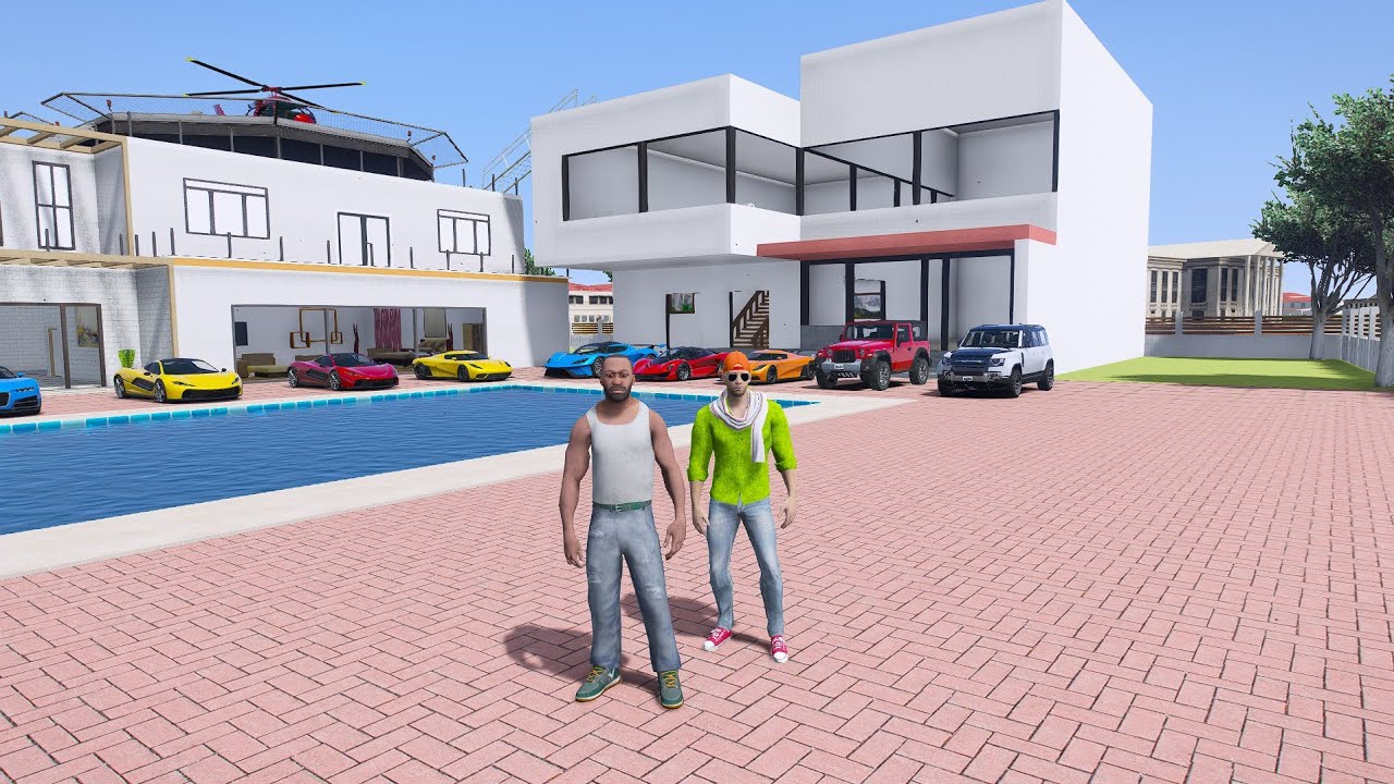 Franklin House Teleport in Jack City in Indian Bike Driving 3D 