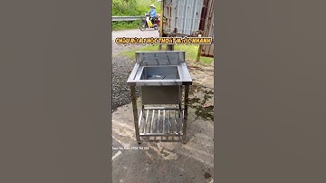 Chậu rửa công nghiệp 1 hộc inox 304 – sạch chuẩn, bền lâu