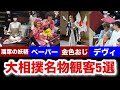 【珍客⁉️】大相撲ファン必見！観客席で目立つ“有名人”たちの秘密！