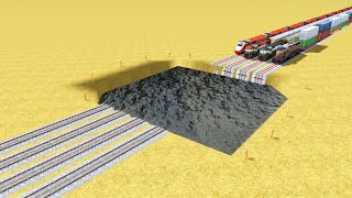 AI FOUR 🍀🕓 TRAIN VS  WATER RISKY TANK TRAIN SIMULATOR 😨 screenshot 5