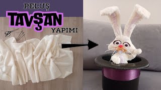 #diy #peluştavşanyapımı Evde PELUŞ TAVŞAN Yapımı / Çizgi Karakter Gilbert Oyuncağı Nasıl Dikilir