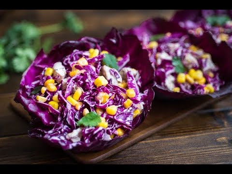 Red Cabbage and Corn salad