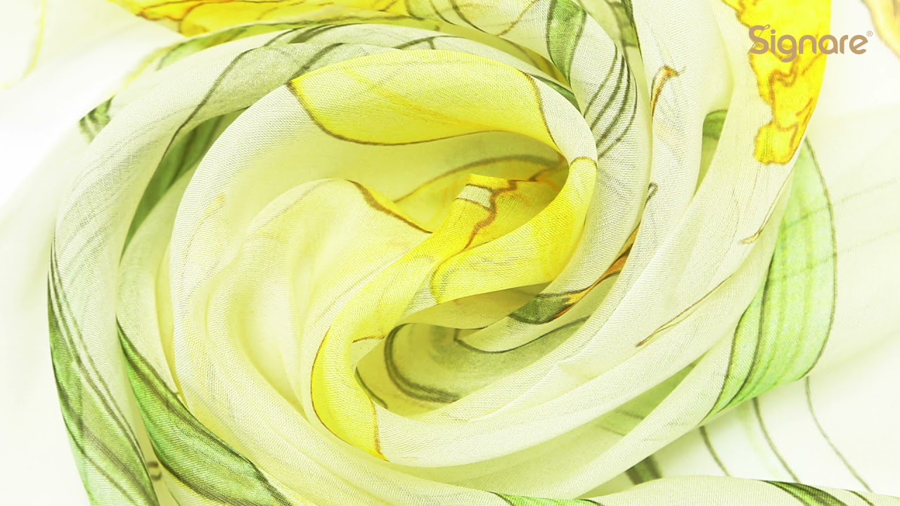 2021 Pure 100% Silk art scarf by Signare Tapestry