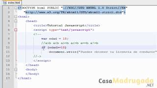 Tutorial Javascript - 9 - Sentencia IF-ELSE