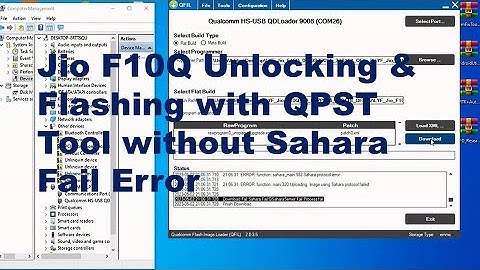 Unlock Jio F10Q with QPST Tool | how to flashing jio f10q