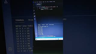 Python : Printing any multiplication tables