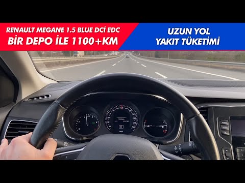 Renault megane 1.5 dizel otomatik uzun yol yakıt tüketim testi | megane 1.5 dci edc |