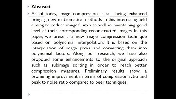Fractal Image Compression based on Polynomial Interpolation