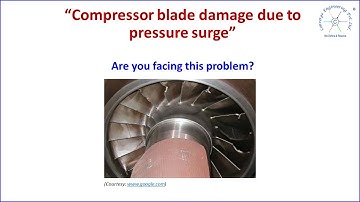 Compressor blade damage due to surge (4 of p)