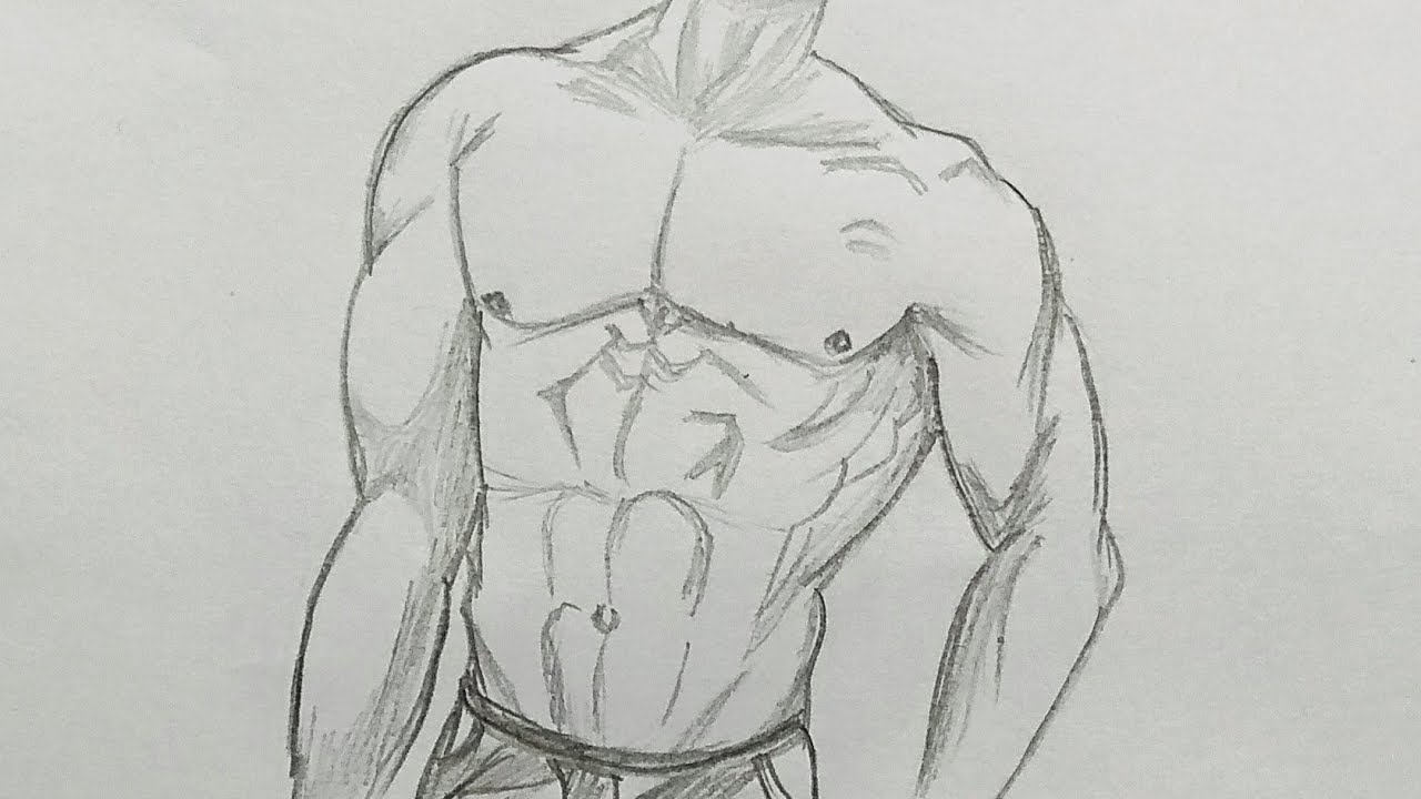 How to draw Six Pack Abs - Cool Boy Body Drawing - YouTube.