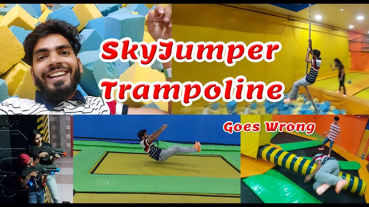 SkyJumper Trampoline Park Gurgaon Best Jumping Game in Gururam YouTube