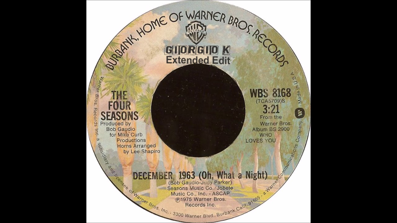 Frankie Valli December 1963 Oh What A Night