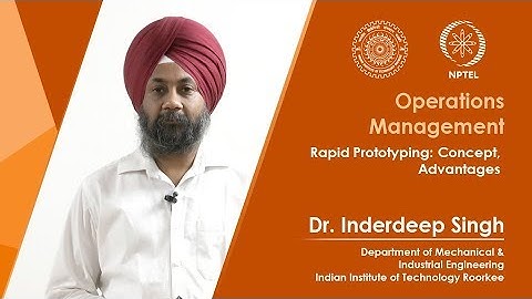Lecture 10 Rapid Prototyping: Concept, Advantages