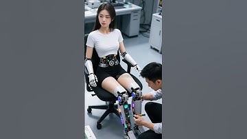 replacing the hardware cooler of a humanoid robot #futuristic #ai