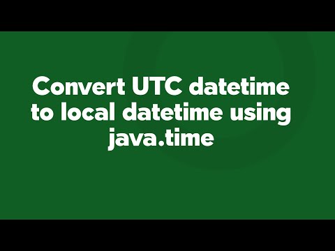 Convert UTC datetime to local datetime using java.time