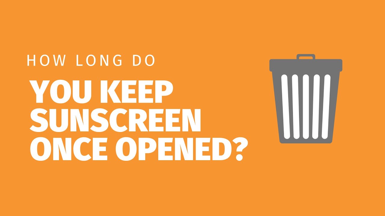 How long do you keep sunscreen once opened? #CEsunprotection - YouTube