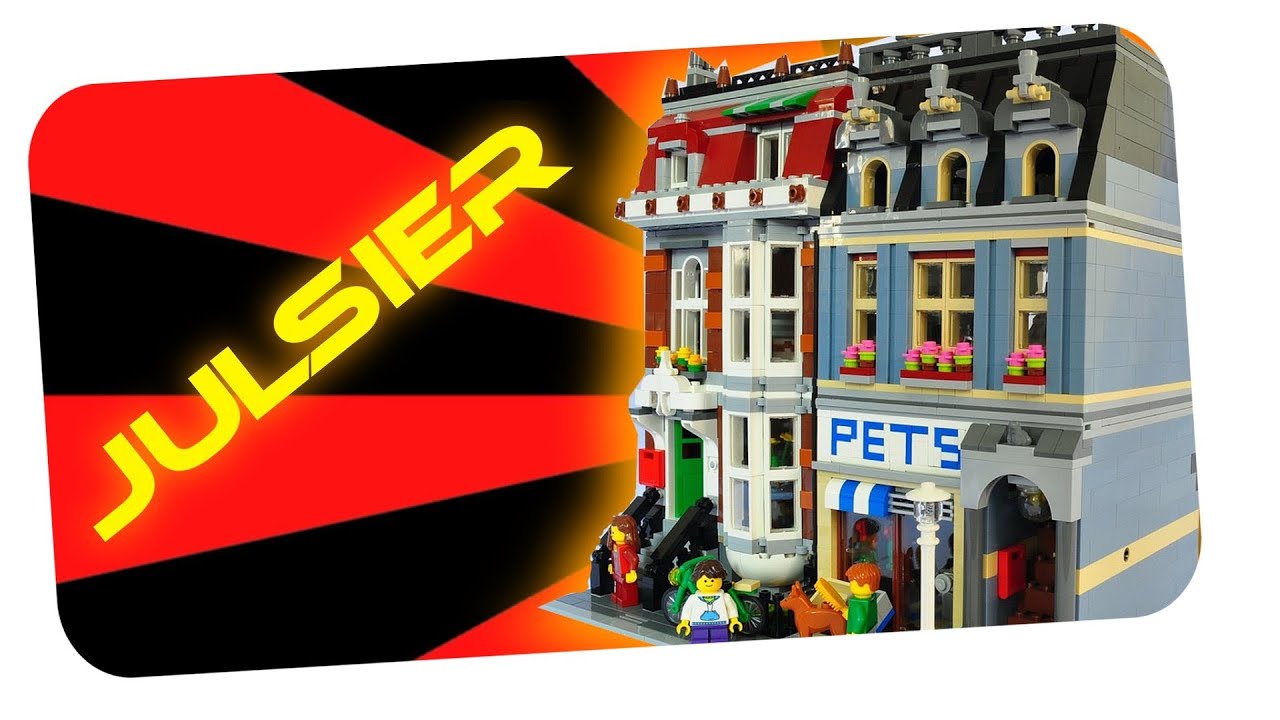 PET SHOP LEGO 10218 HD speedbuilding stopmotion timelapse julsier