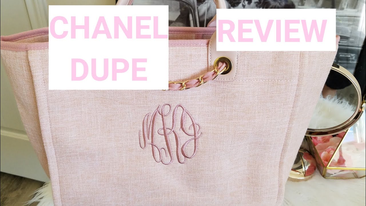 CHANEL DEAUVILLE TOTE DUPE REVIEW #chaneldupe #tote #bag #fashion 