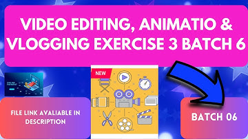 Video Editing, Animation & Vlogging Exercise 3 Batch 6 | DigiSkills| Video Editing Muhammad Abbas