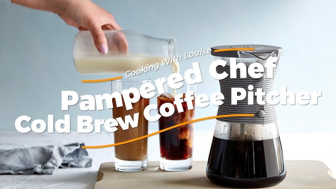 How to make cold brew coffee  Pampered Chef Cold Brew Pitcher demo 