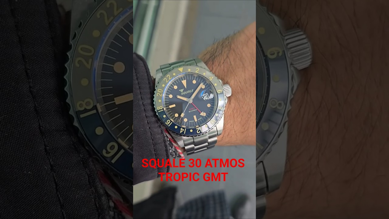SQUALE Y1545 GMT TROPIC DIVER 30 ATMOS 300MTS 🇨🇭