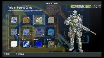 Black ops armour bundle. Nc only. A brief look.  Ceres planetside 2 ps4