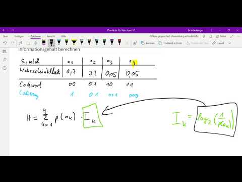 Entropie, Redundanz und Informationsgehalt bestimmen