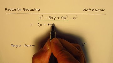 Factor with Combination of perfect square and difference of squares