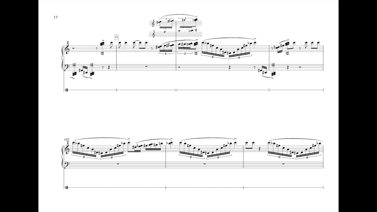 Benjamin Van Esser - Coalesce [4] for Piano and Electronics (with score)