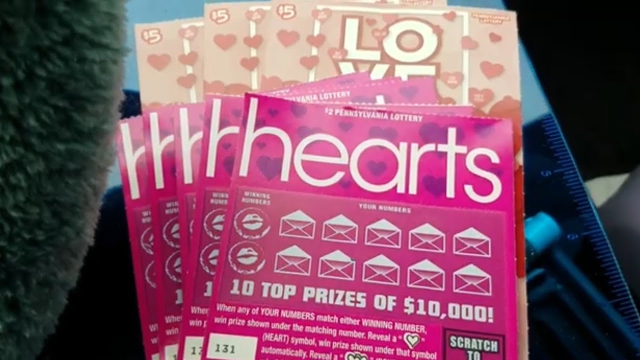 Hearts and LOVE Scratch Tickets - Valentine's Day Edition - YouTube