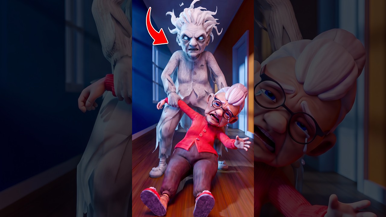 CAN YOU SAVE GRANNY FROM GHOST GRANNY?! 🙀#iamcat