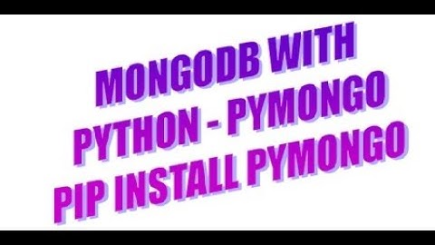 How to Use MongoDB with Python