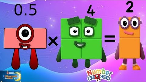 Numberblocks 0.5 decimal multiplication to 10 |0.5 times table | learn to count @kidslearningvideo29