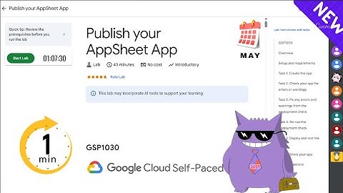 Publish your AppSheet App  | #2025 | #GSP1030 |#qwiklabs |Solution