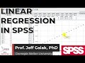 Linear Regression in SPSS (SPSS Tutorial Video #25): Single Variable Linear Regression