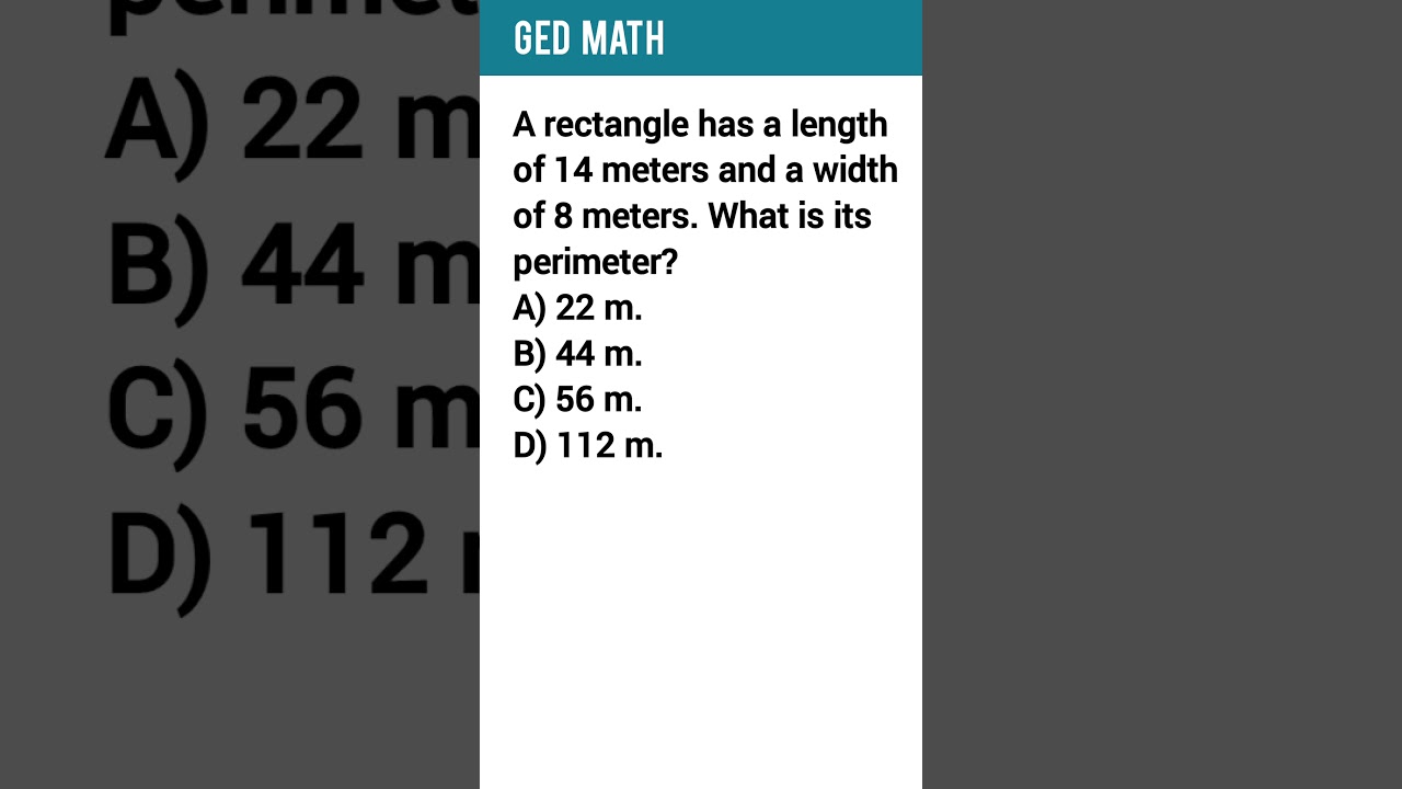 GED math practice question 2025 | GED math practice test 2025
