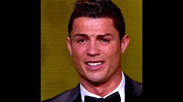 Cristiano Tears Up At Ballon Do'r 2013 | Into Your Arms Tonight