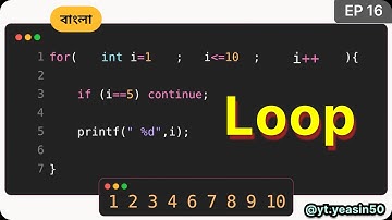 Loop, Break & Continue Explained |  লুপ ব্রেক কন্টিনিউ বাংলা | C Programming P1