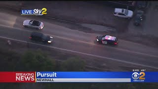 Stolen Car Suspect Flees From Police With Flattened Tires