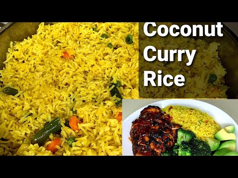 Coconut Curry Rice! How to make the most delicious Coconut Curry Rice // Yellow Rice