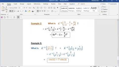 MAT 235 - Finding Inverse Laplace Transforms, Part 1