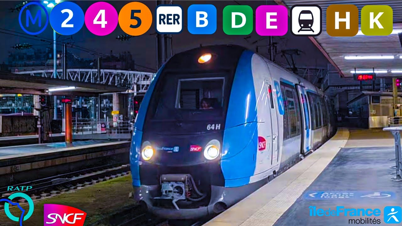 Correspondances à Paris - Gare du Nord Métro, RER et Transilien