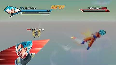 Dragonball Xenoverse - SSGSS Goku vs SGSS Vegeta | Chaospunishment